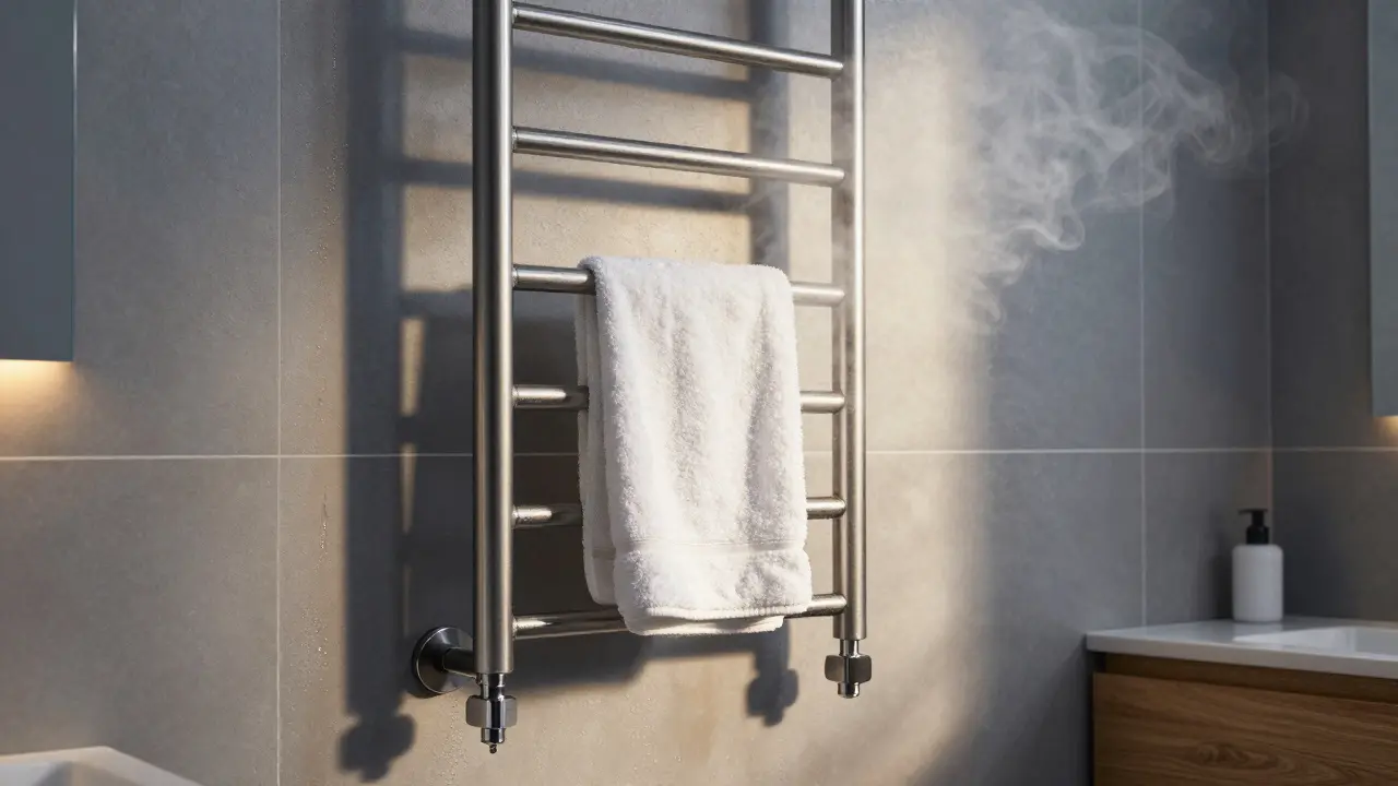 Heizkörper im Badezimmer: Handtuchwärmer vs. Fußbodenheizung - Was funktioniert wirklich?