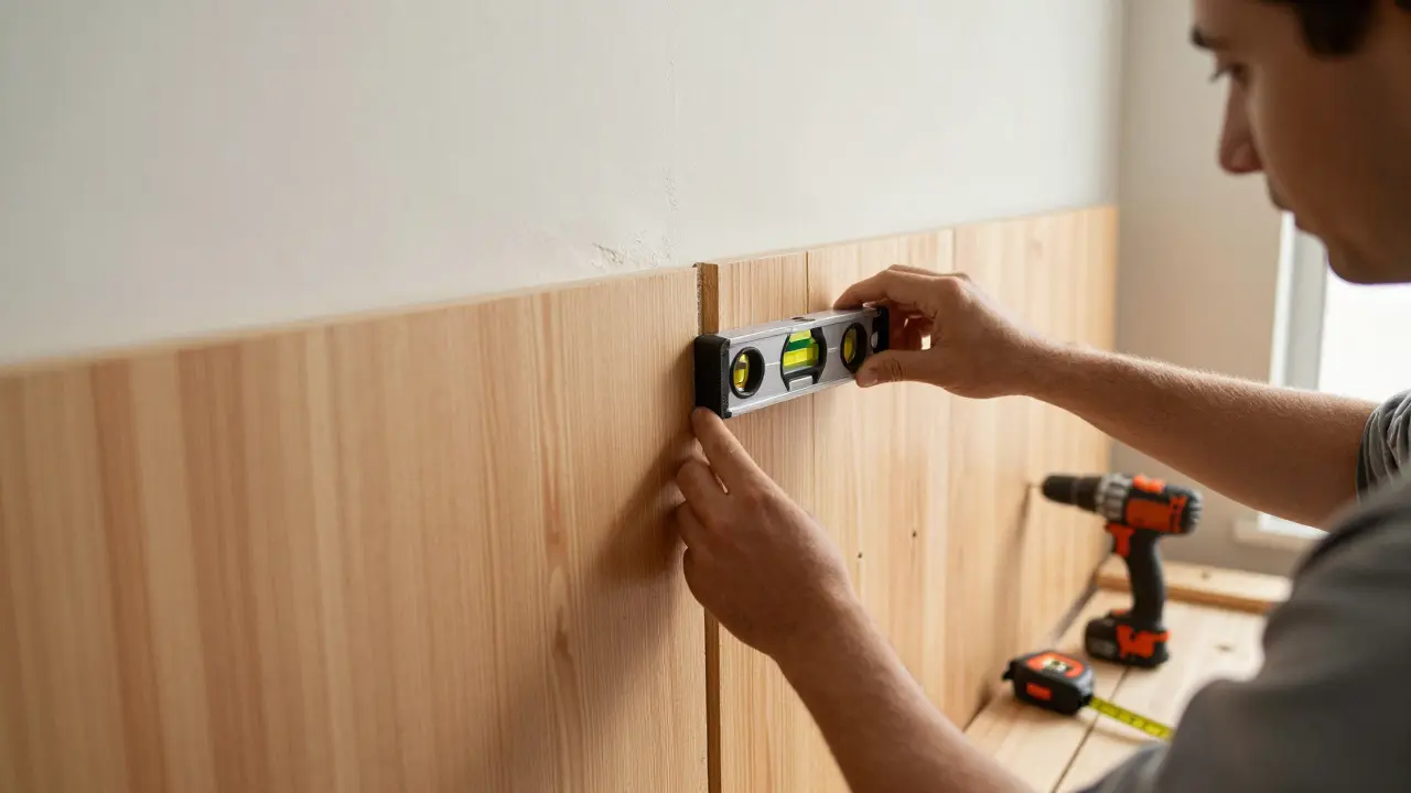 Wandpaneele montieren: Holz, MDF und Akustikpaneele Schritt für Schritt